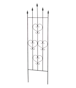 Metall-Spalier Heart, Schwarz