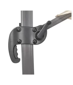 Schneider Ampelschirm Rhodos, Rund, Ca. Ø350 Cm -Gartenbedarf Geschäft 1707785 WE DE 002 Rhodosrondoanthrazit