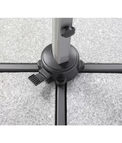 Schneider Ampelschirm Rhodos, Rund, Ca. Ø350 Cm -Gartenbedarf Geschäft 1707785 WE DE 003 Rhodosrondoanthrazit