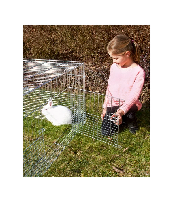 KERBL Jungtier-Freilaufgehege Mit Ausbruchsperre, Ca. B144/H60/T112 Cm 2 KERBL Jungtier-Freilaufgehege Mit Ausbruchsperre, Ca. B144/H60/T112 Cm – Bild 2