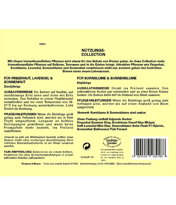 Thompson & Morgan Samen 'Nützlings-Collection' 2 Thompson & Morgan Samen 'Nützlings-Collection' – Bild 2