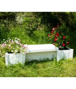 KHW Kunststoff-Gartenbank Berlin -Gartenbedarf Geschäft 2547339 WE MO 001 BankBerlinweiss