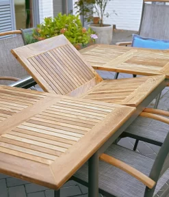 Dehner Teak-Ausziehtisch Colmar, Ca. B152-210/H76/T89 Cm -Gartenbedarf Geschäft 2785608 WE MO 003 DehnerAusziehtischColmar