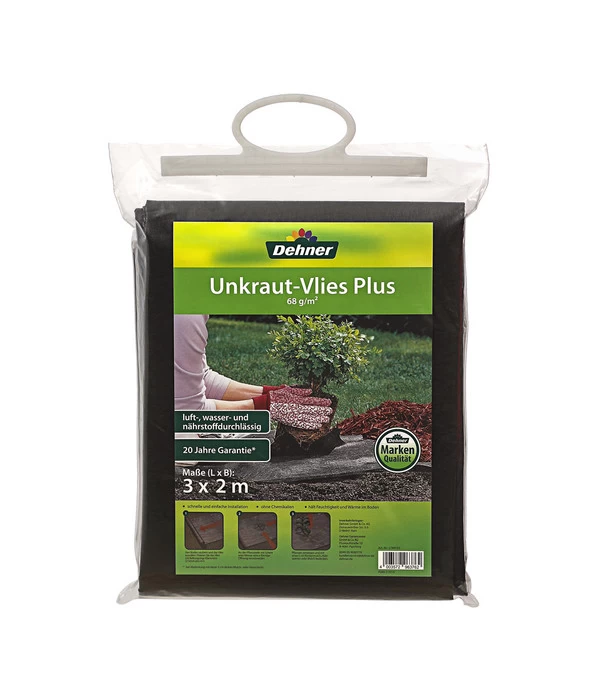Dehner Unkraut-Vlies Plus, 3 M X 2 M 1 Dehner Unkraut-Vlies Plus, 3 M X 2 M