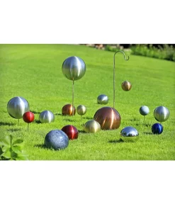 Edelstahlkugel, Poliert, Silber -Gartenbedarf Geschäft 2826345 2826386 2826402 3229150 WE MO 005 DehnerEdelstahlkugelpoliertsilberGartenkugel