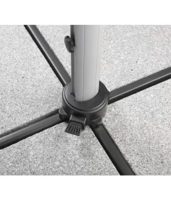 Schneider Premium Ampelschirm Monaco, Granitgrau, Quadratisch, Ca. B300/T300 Cm -Gartenbedarf Geschäft 2887982 WE DE 007 SchirmMOnaco300x300