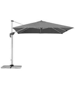 Schneider Premium Ampelschirm Monaco, Granitgrau, Quadratisch, Ca. B300/T300 Cm