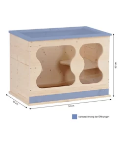 Silvio Design Nagerkäfig Coco, Ca. B52/H60/T50 Cm -Gartenbedarf Geschäft 3203601 WE BG 001 NagerkaefigCoco