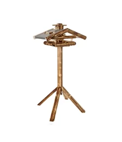 Dehner Natura Futterhaus Watzmann, Geflammt, Inkl. Ständer, Ca. B40/H133/T55 Cm