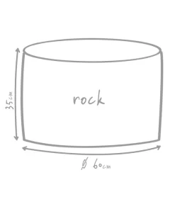 Outbag Outdoor-Sitzsack Rock Skin -Gartenbedarf Geschäft 3453693 WE DE 002 GlobalBeddingRockDeluxeSkinKiesel