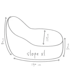 Outbag Outdoor-Sitzsack Slope XL Skin -Gartenbedarf Geschäft 3466166 WE DE 002 SlopeSkinKieselXl