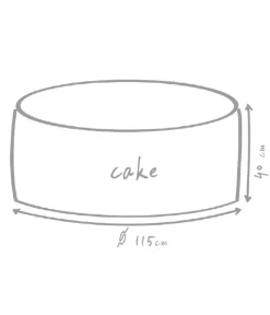 Outbag Outdoor-Sitzsack Cake Fabric -Gartenbedarf Geschäft 3491230 WE DE 002 CakePlusMud