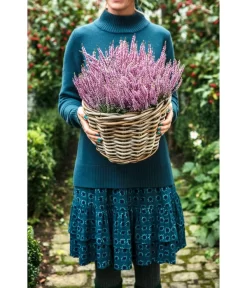 Rattan-Topf, Rund, Grau-braun -Gartenbedarf Geschäft 3679347 3679362 3679578 WE MO 014 RattanTopfrundbraun