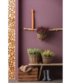 Rattan-Topf, Rund, Grau-braun -Gartenbedarf Geschäft 3679347 3679362 3679578 WE MO 024 RattanTopfrundbraun