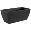 Kunststoff-Pflanzkasten Rille, Ca. B80/H34/T40 Cm, Anthrazit