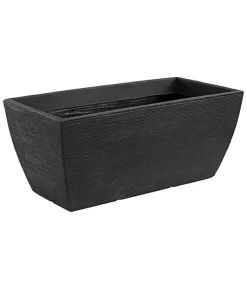 Kunststoff-Pflanzkasten Rille, Ca. B80/H34/T40 Cm, Anthrazit