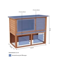 Dehner Nagerheim Barney, Ca. B112/H92/T60 Cm -Gartenbedarf Geschäft 3862331 WE BG 001 DehnerNagerheimBarneyMG