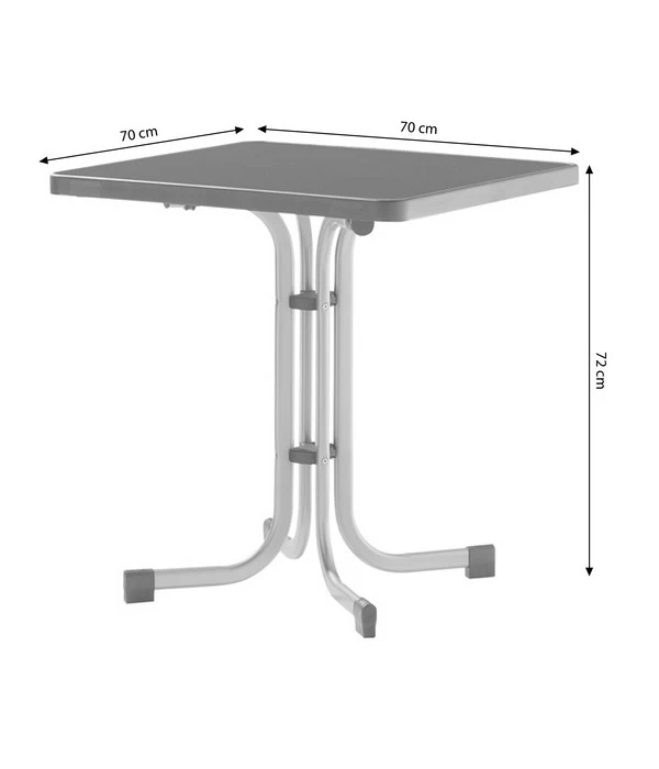 Sieger Boulevard-Klapptisch Mecalit®-PRO, Ca. B70/H72/T70 Cm 7 Sieger Boulevard-Klapptisch Mecalit®-PRO, Ca. B70/H72/T70 Cm – Bild 7