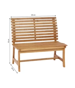 Dehner Akazienbank Paisley, 2-Sitzer -Gartenbedarf Geschäft 4069167 WE BG 001 AkazienbankPaisley