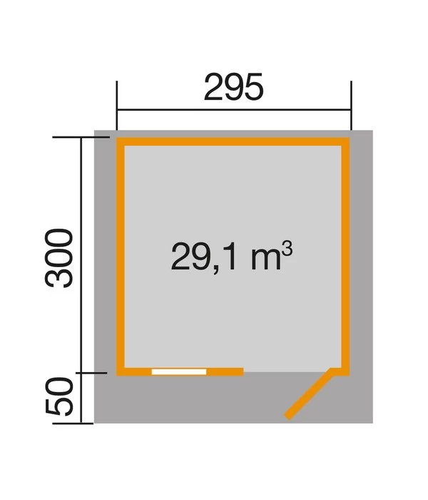Weka Gartenhaus 170 Gr. 3, Ca. B356/H226/T375 Cm 2 Weka Gartenhaus 170 Gr. 3, Ca. B356/H226/T375 Cm – Bild 2