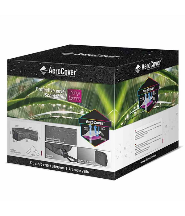AeroCover Loungesethülle L-Form, 270x270x90x65/90 Cm 3 AeroCover Loungesethülle L-Form, 270x270x90x65/90 Cm – Bild 3