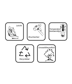 Farmet Kunststoff-Pflanzkübel Domus, Ca. ø 48/H60 Cm, Perlweiß Beleuchtet -Gartenbedarf Geschäft 4177804 WE DE 005 WuerfelBo 43x43x43cmFLUORESZIEREND