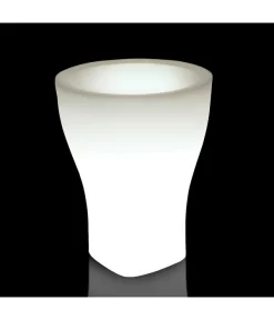 Farmet Kunststoff-Pflanzkübel Domus, Ca. ø 48/H60 Cm, Perlweiß Beleuchtet -Gartenbedarf Geschäft 4181608 WE DE 002 DOMUSRunderPflanzkuebelDurchmesser48cm60cmhochPERLWEISSBELEUCHTETPERLWEISS