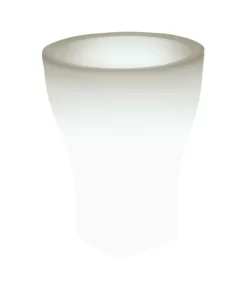 Farmet Kunststoff-Pflanzkübel Domus, Ca. ø 48/H60 Cm, Perlweiß Beleuchtet