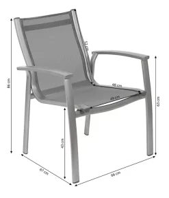 Dehner Stapelstuhl Niederlehner Chicago 5 Dehner Stapelstuhl Niederlehner Chicago -Gartenbedarf Geschäft 4210209 WE BG 001 DehnerBalkonstuhlChicagoGraphit