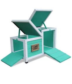 Dehner Nagerschlafhaus Happy Home Teatro, Türkis -Gartenbedarf Geschäft 4261608 WE FS 004 DehnerHappyHomeNagerschlafhausTeatro