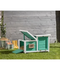 Dehner Nagerschlafhaus Happy Home Teatro, Türkis -Gartenbedarf Geschäft 4261608 WE M 001 DehnerNagerschlafhausTeatro