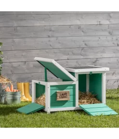 Dehner Nagerschlafhaus Happy Home Teatro, Türkis -Gartenbedarf Geschäft 4261608 WE M 002 DehnerNagerschlafhausTeatro