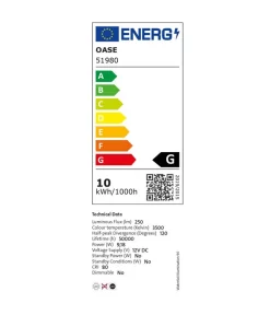Oase Waterfall Illumination 90 -Gartenbedarf Geschäft 4272233 WE DE 001 OaseWaterfall Illumination90Energielabel
