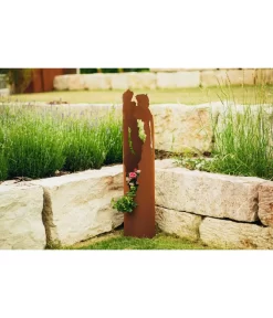 Ferrum Metall-Rissamphore, Ca. Ø25,5/H122 Cm -Gartenbedarf Geschäft 4292041 WE MO 006 FerrumMetallRissamphorerundMetalldekoGartendeko