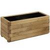 Holz-Pflanzkasten, Ca. B90/H35/T40 Cm, Braun