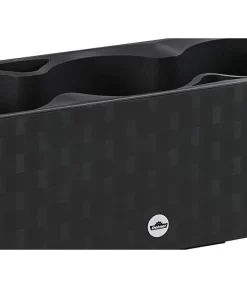 Dehner Kunststoff-Kasten Mona, Trio, Ca. B40/H14/T14 Cm -Gartenbedarf Geschäft 4320768 PR DE 001 TopfMonaTrioAnthrazitDehnerExpressHerzig