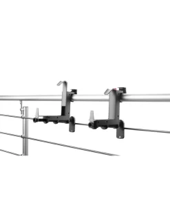 Dehner Kunststoff-Blumenkastenhalter, Anthrazit