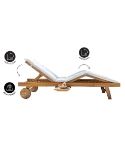 Dehner Rollliege Ravenna, Ca. B70/H89/T200 Cm -Gartenbedarf Geschäft 4407086 WE FS 003 RollliegeRavenna