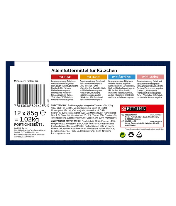 PURINA Felix® Nassfutter Für Katzen So Gut Wie Es Aussieht Gemischte Vielfalt Junior 3 PURINA Felix® Nassfutter Für Katzen So Gut Wie Es Aussieht Gemischte Vielfalt Junior – Bild 3