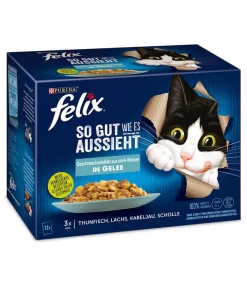 PURINA Felix® Nassfutter Für Katzen So Gut Wie Es Aussieht Geschmacksvielfalt Aus Dem Wasser