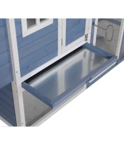 Dehner Hühnerstall Cottage, Ca. B221/H117,5/T73 Cm -Gartenbedarf Geschäft 4440780 WE D 003 DehnerMarkenqualitaetHuehnerstallCottageBlau