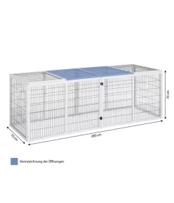 Dehner Freilaufgehege Happy Home Monumento, Ca. B200/H70/T70 Cm 8 Dehner Freilaufgehege Happy Home Monumento, Ca. B200/H70/T70 Cm -Gartenbedarf Geschäft 4447637 WE BG 001 DehnerFreilaufgehegeHappyHome2xMonumentoo