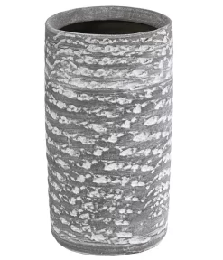 Dehner Keramik-Vase Toni, Rund, Grau