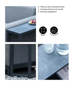 Dehner Beistelltisch Amsterdam, Ca. B75/H54/T23 Cm -Gartenbedarf Geschäft 4498598 WE IG 001 BeistelltischAmsterdam