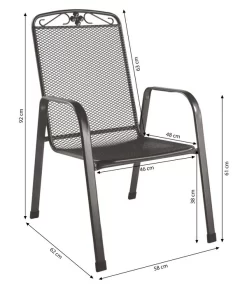 MWH Metall-Gartensessel Savoy 20 MWH Metall-Gartensessel Savoy -Gartenbedarf Geschäft 5312046 WE BG 001 MwhMetallGartensesselSavoyStapelsesselSavoy2