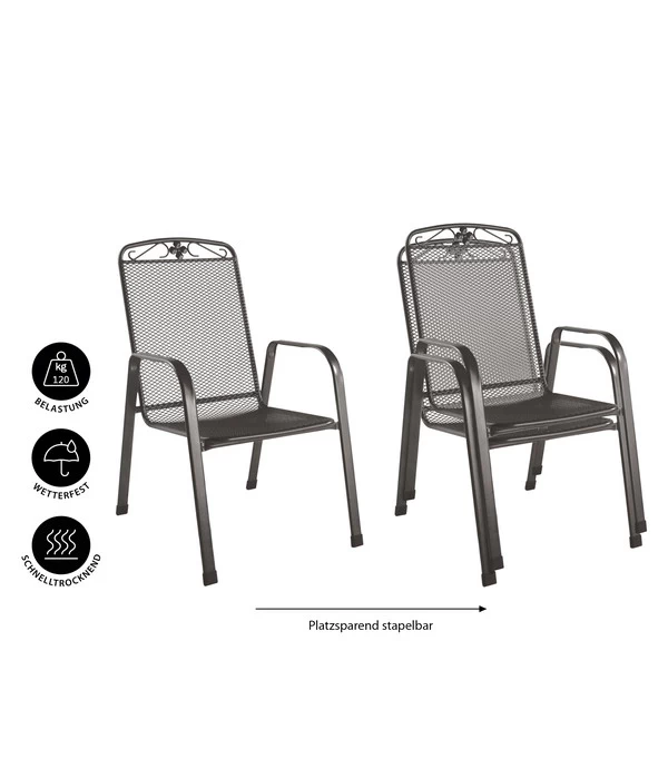 MWH Metall-Gartensessel Savoy 9 MWH Metall-Gartensessel Savoy – Bild 9