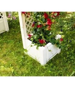 KHW Kunststoff-Rosenbogen, Ca. B174/H207/T43 Cm -Gartenbedarf Geschäft 5344221 WE DE 001 RosenbogenKastenweiss