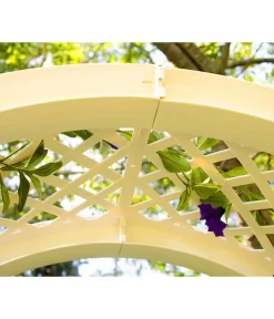 KHW Kunststoff-Rosenbogen, Ca. B174/H207/T43 Cm -Gartenbedarf Geschäft 5344221 WE DE 004 RosenbogenKastenweiss