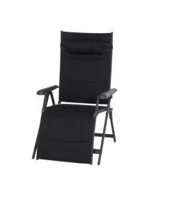 Siena Garden Camping Relaxstuhl Premium, Anthrazit