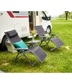 Siena Garden Camping Relaxstuhl Premium, Anthrazit -Gartenbedarf Geschäft 6603021 WE MO 001 SienaGardenCampingRelaxstuhl PremiumAnthrazit